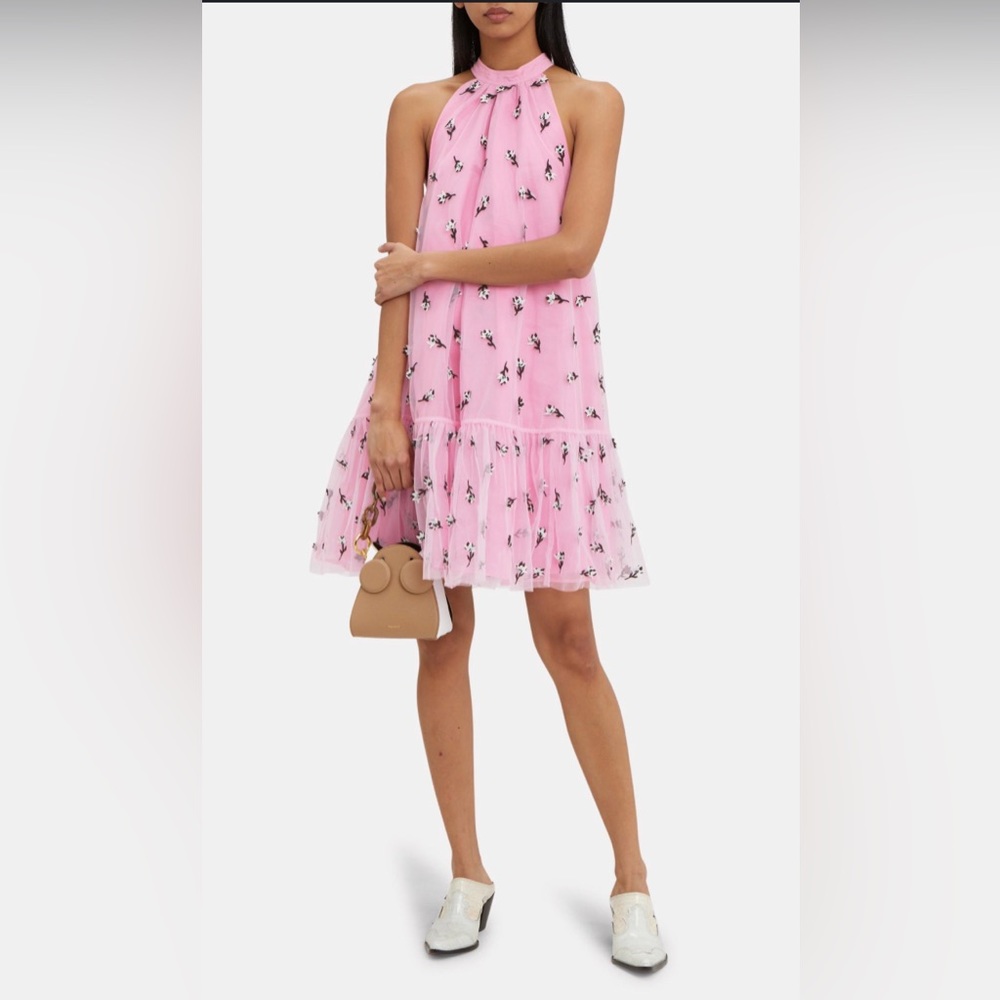 Ganni embellished mesh dress size 40